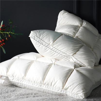 Soft Down Pillow Set 2 Pack Cotton Cover - Lusomart
