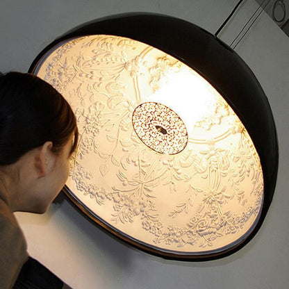 Luxury Glass Crystal Semi Flush Ceiling Light