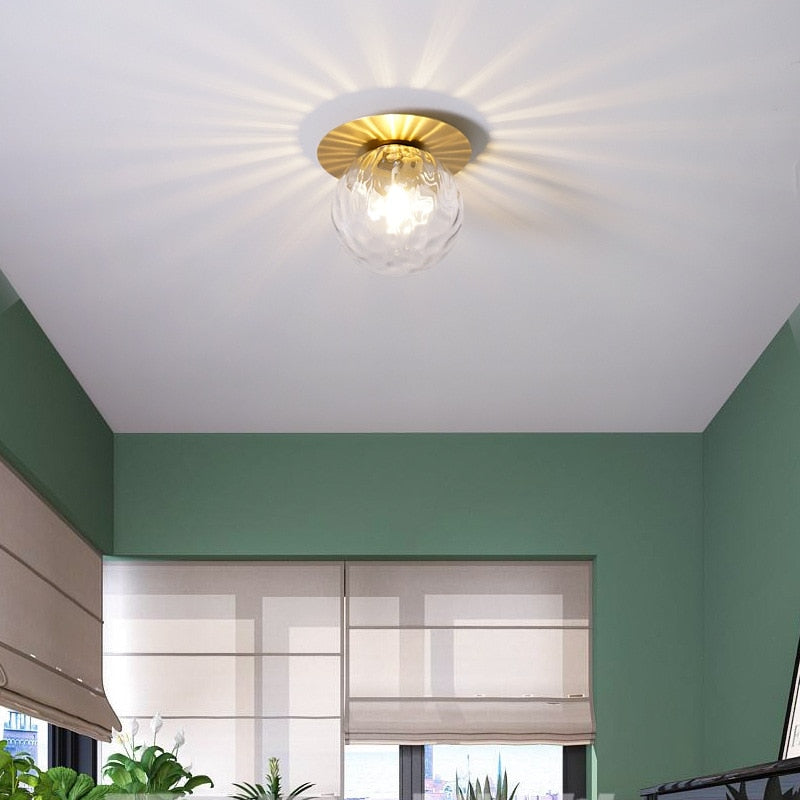 Classic Round Metal Ceiling Lamp