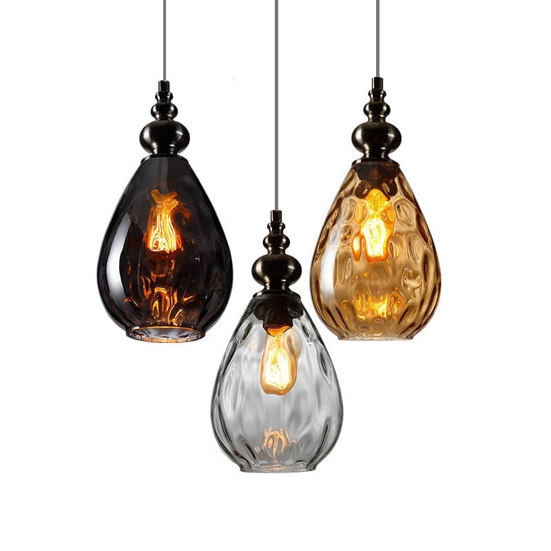 Sleek Glass Pendant Light in Scandinavian Design