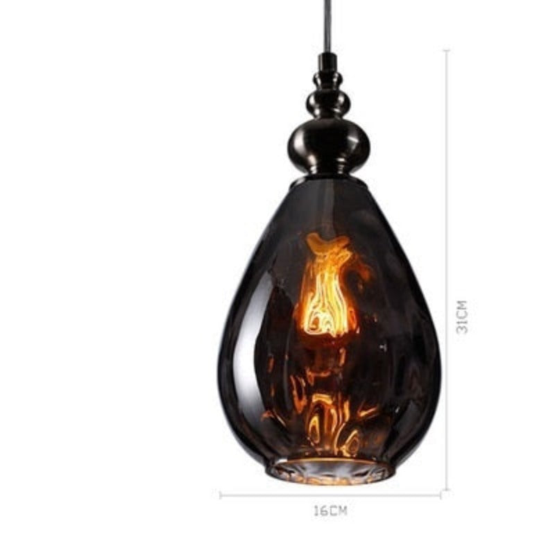 Sleek Glass Pendant Light in Scandinavian Design