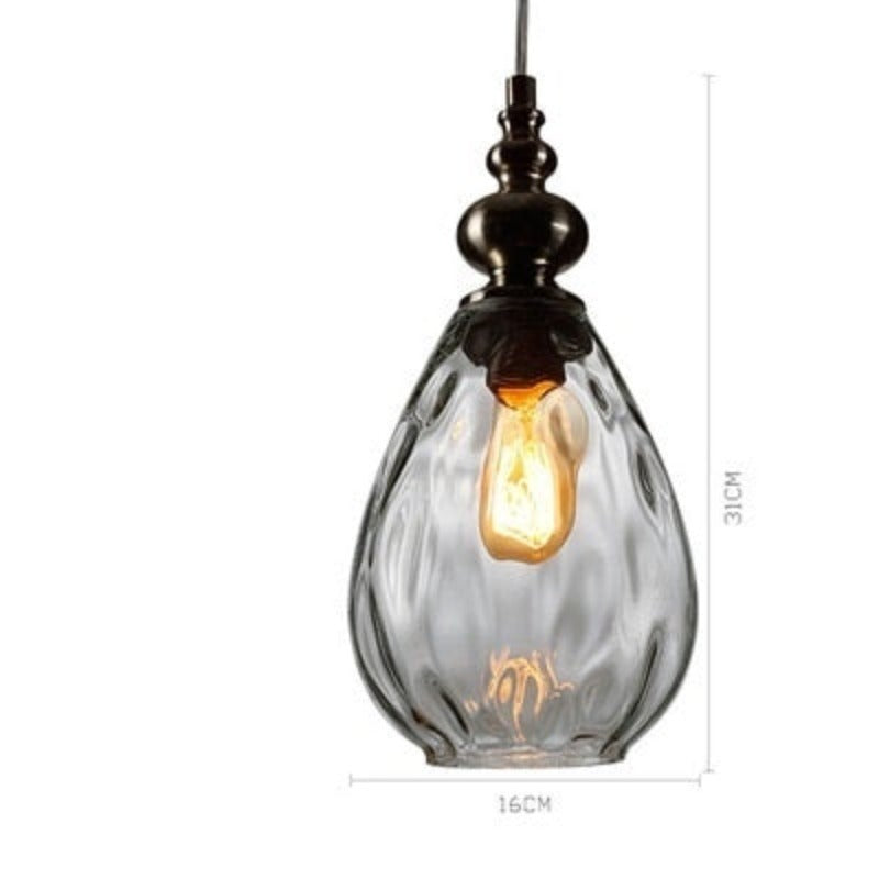 Sleek Glass Pendant Light in Scandinavian Design