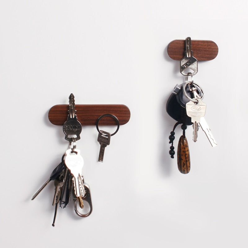Stylish Wooden Key Holder with Magnets