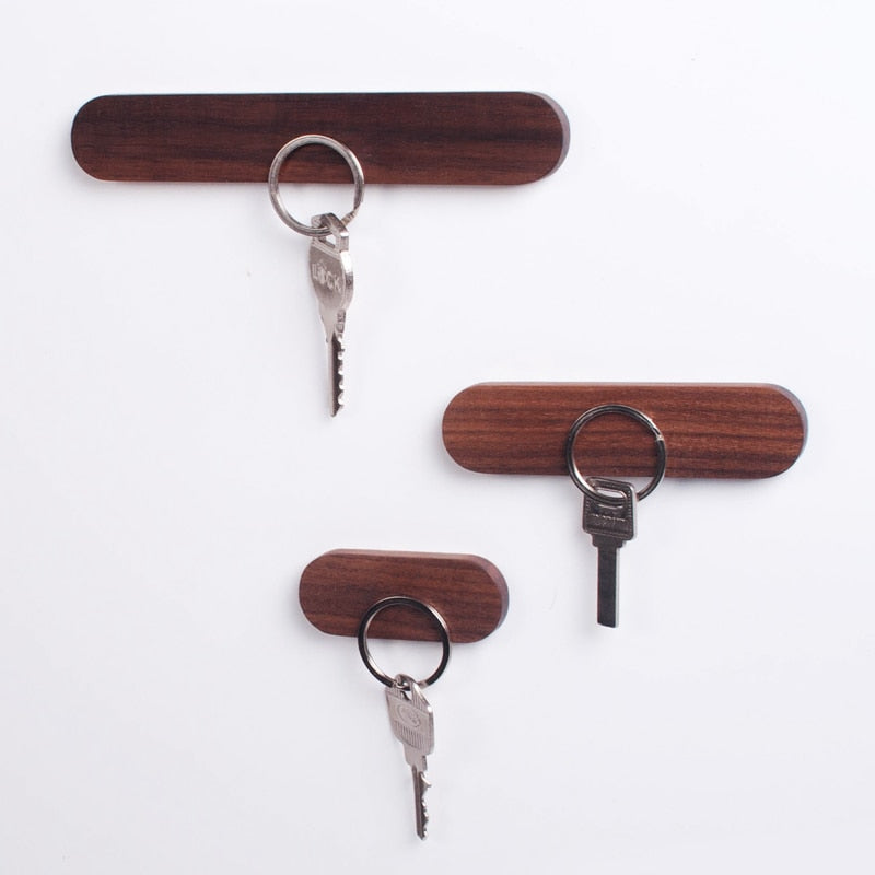 Stylish Wooden Key Holder with Magnets