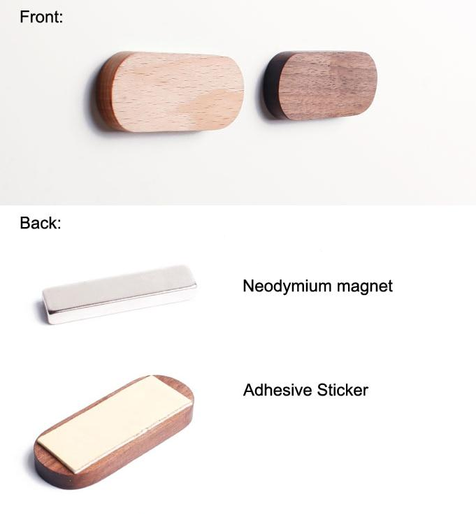 Stylish Wooden Key Holder with Magnets
