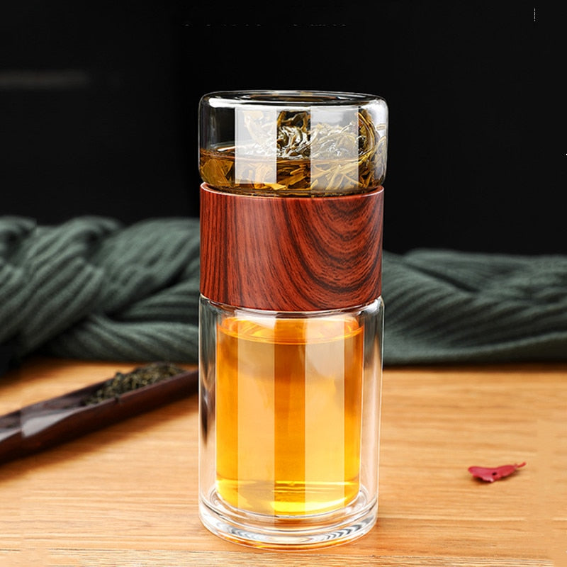 Insulated Portable Tea Infuser Water Bottle - Lusomart