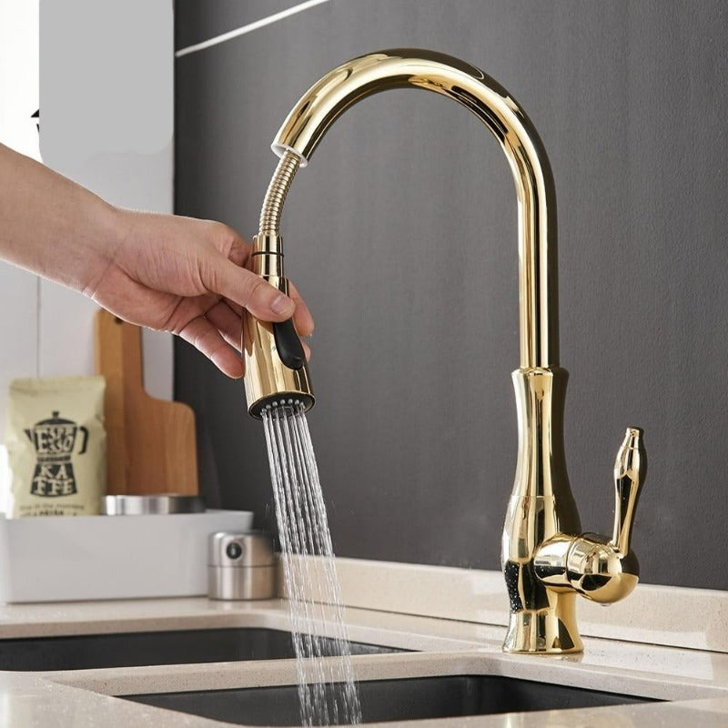 Heavy Duty Pull Out Kitchen Sink Faucet