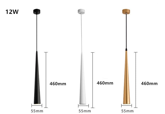 Sleek Metal LED Hanging Light