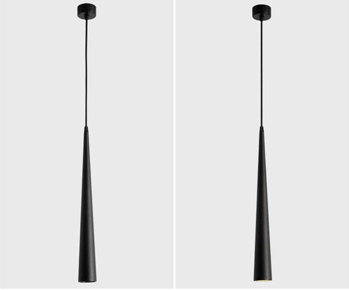Sleek Metal LED Hanging Light