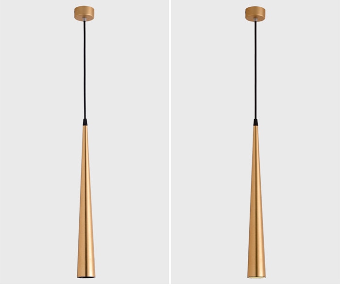 Sleek Metal LED Hanging Light