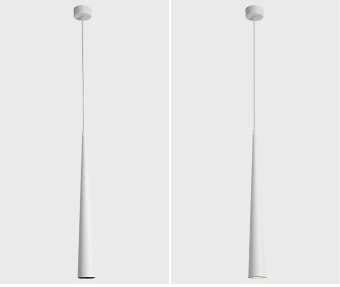 Sleek Metal LED Hanging Light