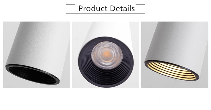 Sleek Metal LED Hanging Light