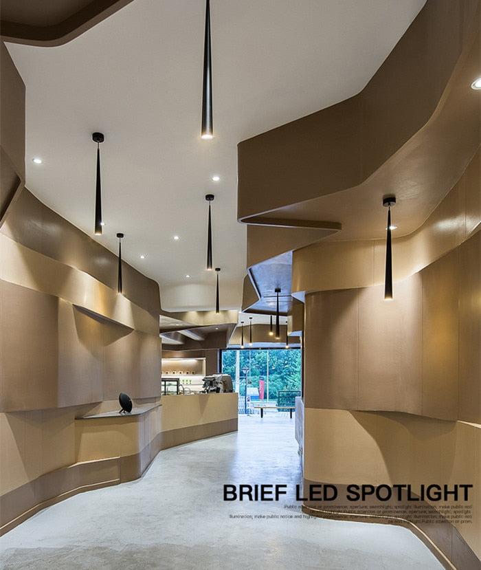 Sleek Metal LED Hanging Light