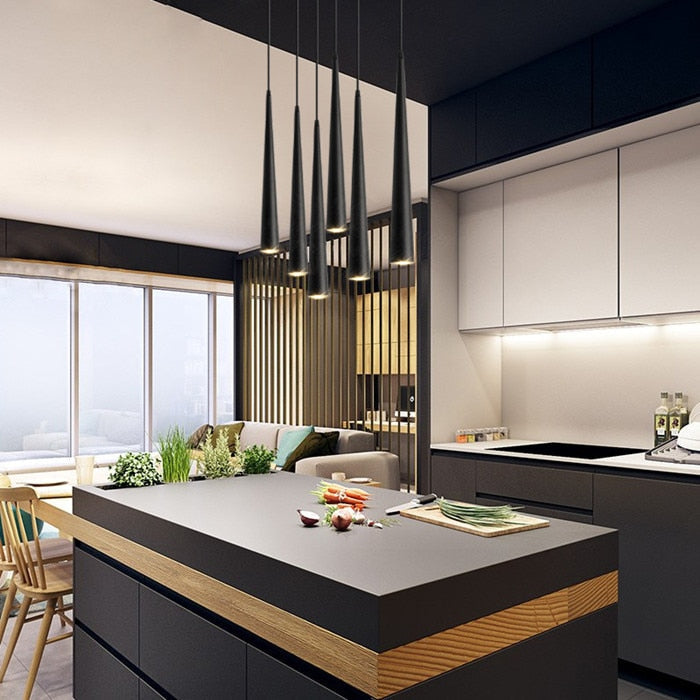 Sleek Metal LED Hanging Light