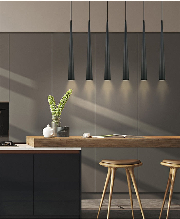 Sleek Metal LED Hanging Light