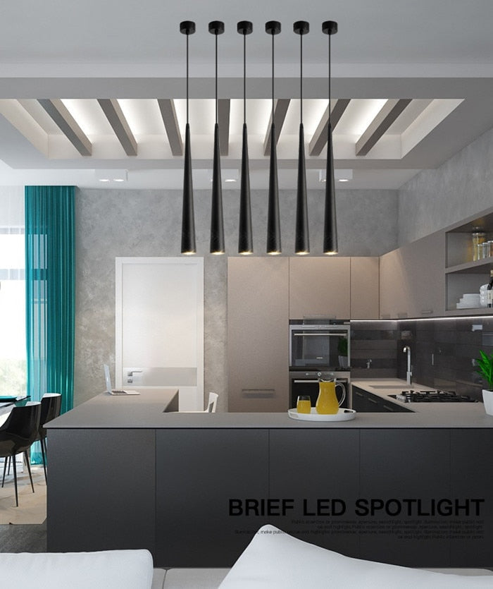 Sleek Metal LED Hanging Light
