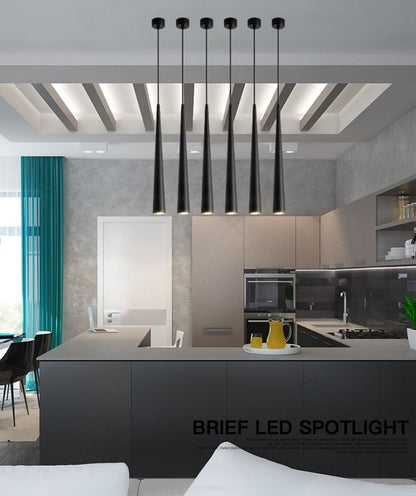 Sleek Metal LED Hanging Light