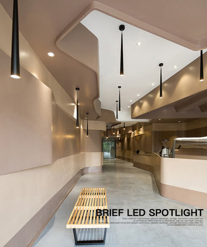 Sleek Metal LED Hanging Light