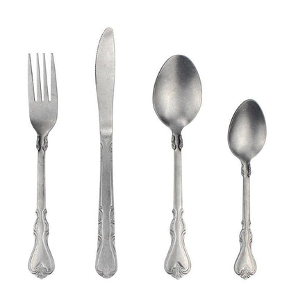 Rustic Charm 4-Piece Flatware Set for Classic Dining
