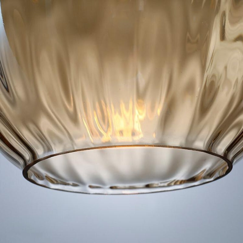 Sleek Glass Pendant Light in Scandinavian Design