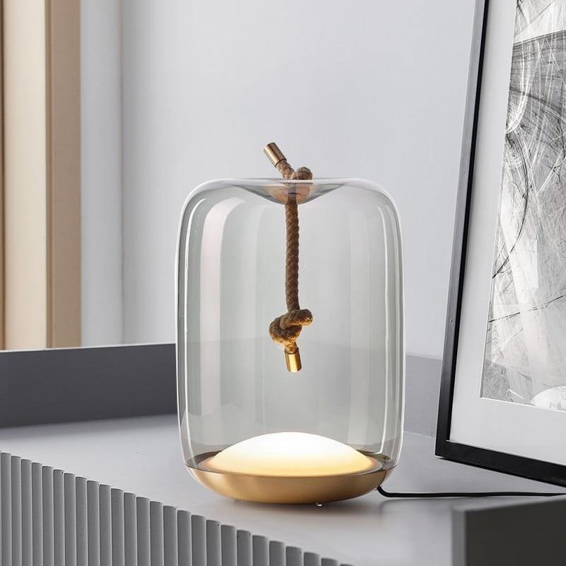Natural Hemp Rope Desk Light Lamp - Lusomart