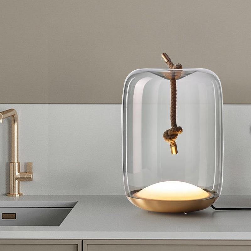Natural Hemp Rope Desk Light Lamp