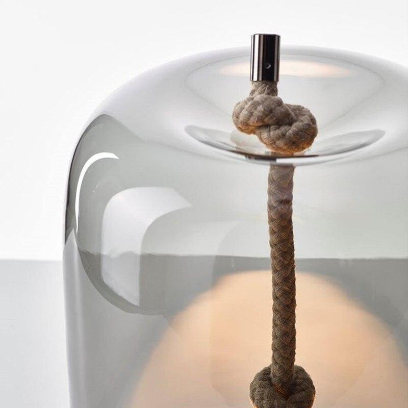 Natural Hemp Rope Desk Light Lamp