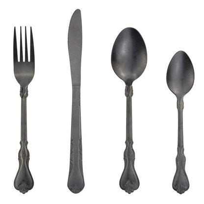 Rustic Charm 4-Piece Flatware Set for Classic Dining