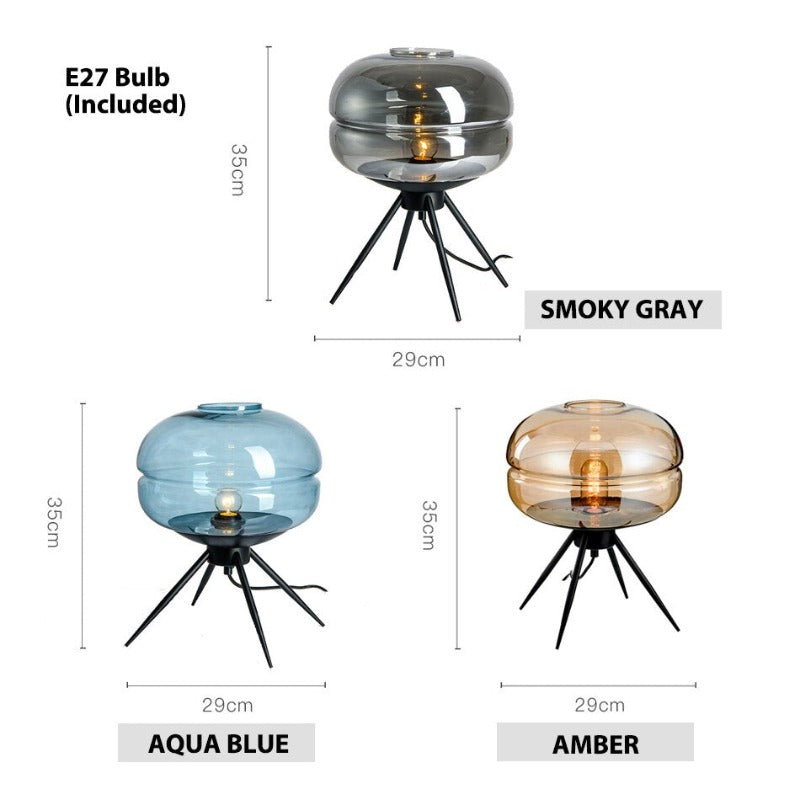 Clear Glass Shade Desk Lamp
