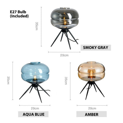 Clear Glass Shade Desk Lamp