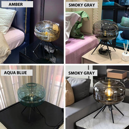 Clear Glass Shade Desk Lamp
