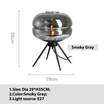 Clear Glass Shade Desk Lamp
