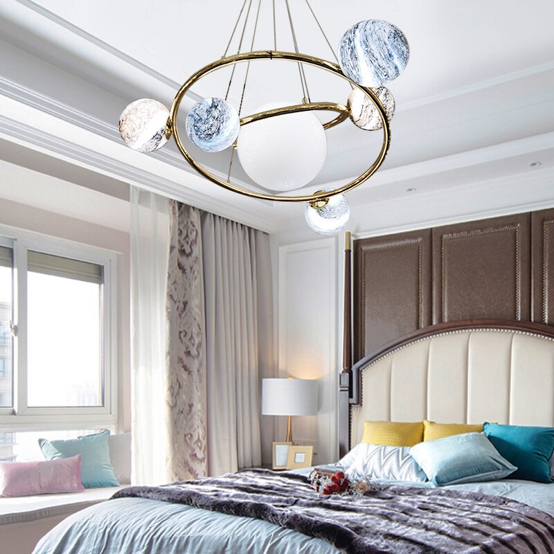Stunning Glass Globe Pendant Light - Lusomart