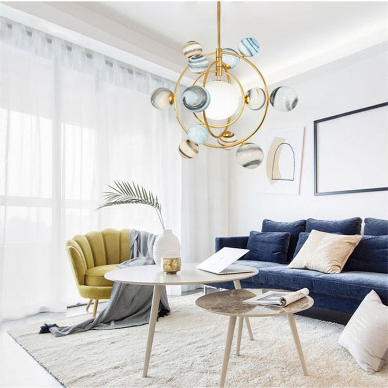 Stunning Glass Globe Pendant Light