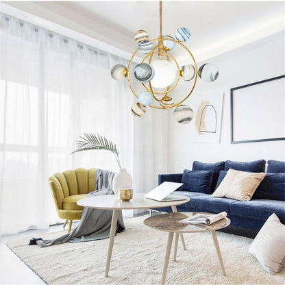 Stunning Glass Globe Pendant Light
