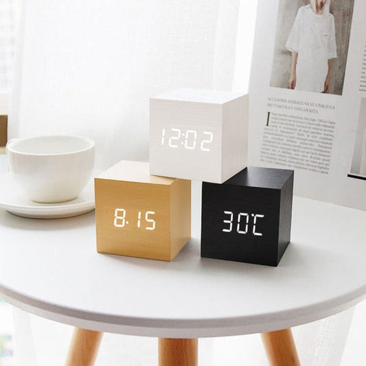 Smart LED Digital Alarm Clock with Sound Control - Lusomart