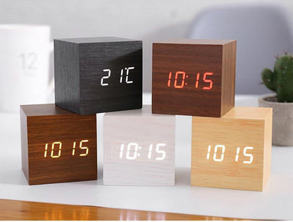 Smart LED Digital Alarm Clock with Sound Control