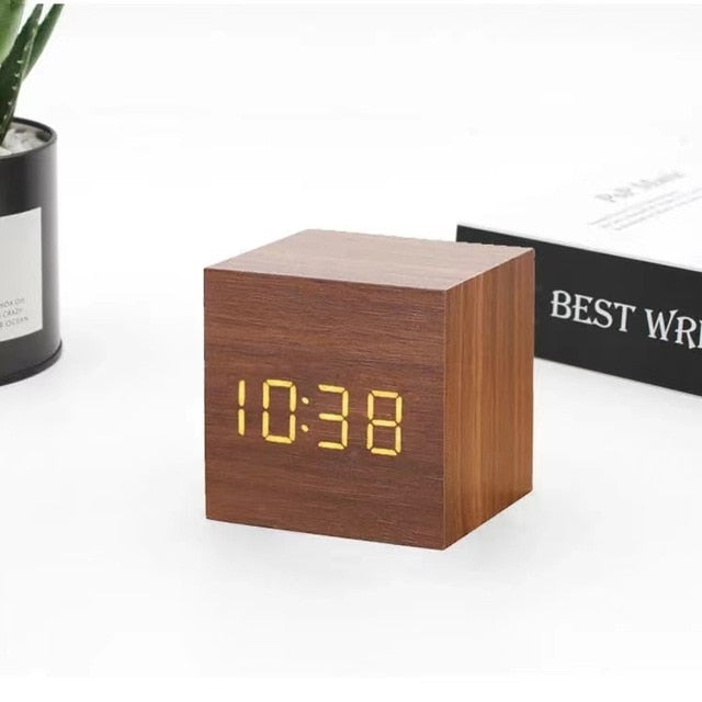 Smart LED Digital Alarm Clock with Sound Control