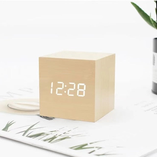 Smart LED Digital Alarm Clock with Sound Control