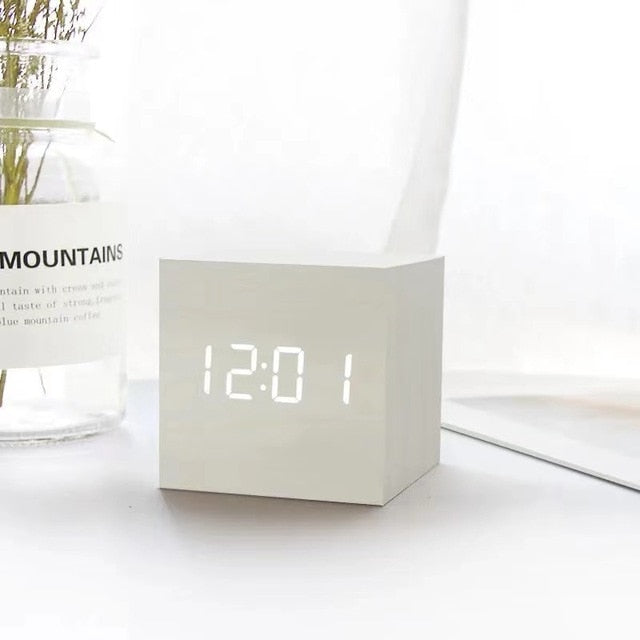 Smart LED Digital Alarm Clock with Sound Control