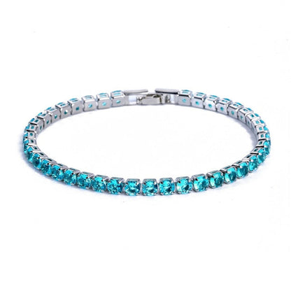 Elegant Chain Tennis Bracelet with Sparkling Zirconia Accents