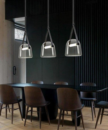 Rustic Metal Pendant Lamp with Brown Cord