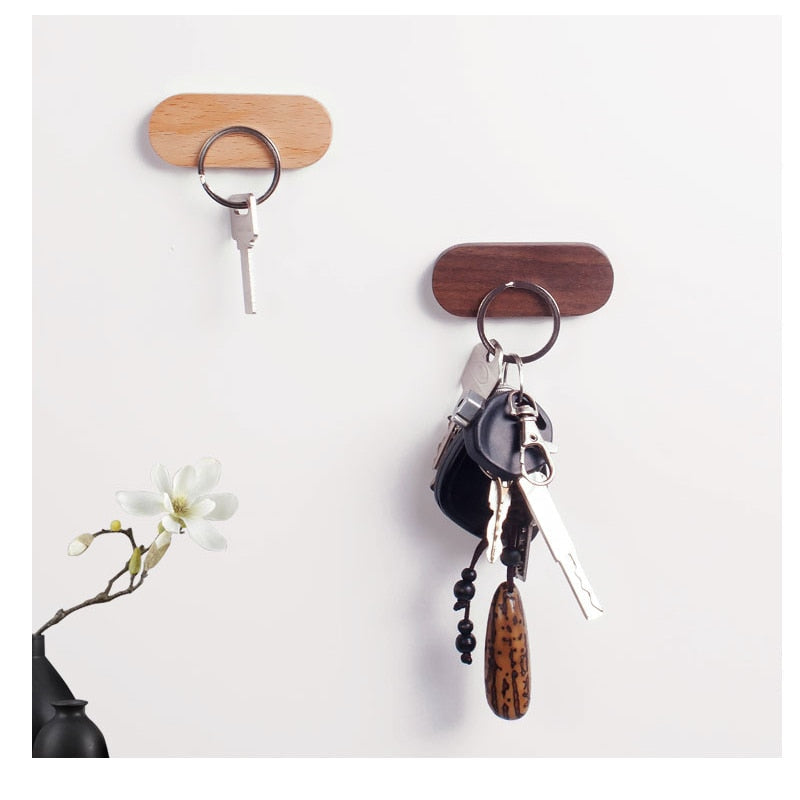 Stylish Wooden Key Holder with Magnets