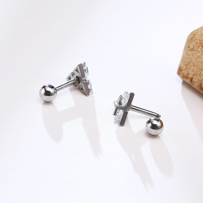 Simple Geometric Drop Earrings for Daily Wear