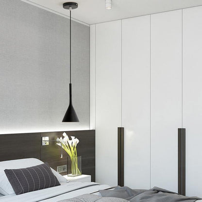 Scandinavian Glass Cone Pendant Light