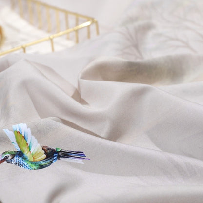 Soft Floral Pattern Egyptian Cotton Bed Set