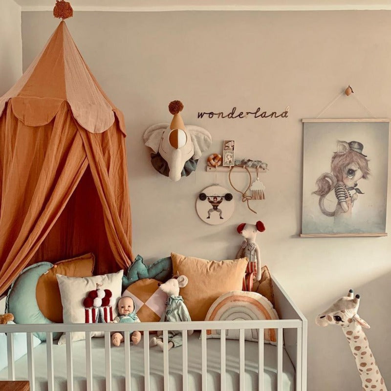 Whimsical Baby Bed Canopy And Crib Cover Set - Lusomart