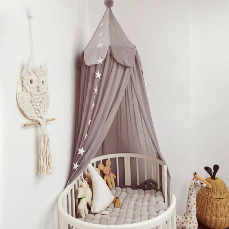 Whimsical Baby Bed Canopy And Crib Cover Set