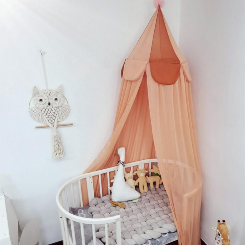 Whimsical Baby Bed Canopy And Crib Cover Set