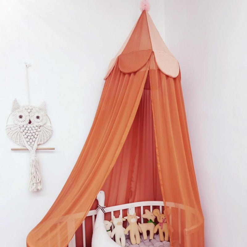 Whimsical Baby Bed Canopy And Crib Cover Set